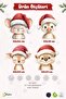 New Year Glass Sticker Set – Cute Figures and 42 Snowflakes |   Double-Sided Use |   Decoration - 4