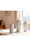 Ceramic Flower Vase Set of 3, Modern Boho Home Decor (17 Black-White) - 2