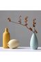 Ceramic Vase 3-Piece Set - Small Rustic Multicolor Vases for Home Decor - 3