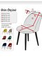 Chair Cover-Oval Lycra Full Coverage Washable Elastic Kitchen Chair Cover Chair Cover - 3