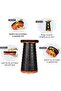 Folding Camping Stool, Portable Telescopic Height Adjustable,H 45cm,L 25cm,W 25cm - Orange - 4