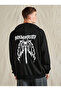 Back Printed Zippered Fleece-Lined Hooded Unisex Sweatshirt
