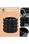 Black Bubble Ceramic Vase - Small 5 Inch Boho Flower Vase - 2