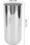 1PCS Metal Stainless Steel Vase, 9.1 x 3.9 in, Silver - 2