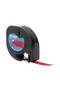 LetraTag® Plastic Labels – S0721630, Black on Red - 2