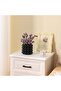 Black Bubble Ceramic Vase - Small 5 Inch Boho Flower Vase - 7