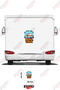 Wherever the Road Goes, Our Home Is in the Army Written on It Caravan Visual Caravan Sticker Coating