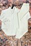 Men's Beige Muslin Shirt & Beige Muslin Linen Trousers Set - 4