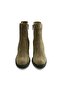 Genuine Suede Leather Zippered Boots Z600 Yarma Suet Ardesia C62 (Split Suede Mink C62) - 3