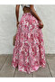 Women Pink Paisley Maxi Skirt - 2