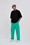 Men's Cargo Pocket Pack Oversized Baggy Sweatpants Electric Green - 4