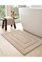 Bathroom Rug Mat, Extra Soft Absorbent, Non-Slip, 50 x 80 cm, Beige - 5