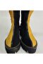 Women's Genuine Leather Yellow Suede Eva Sole Boots - 4