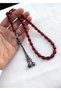 Double Pendant Silver Kazaziye Tassel Fire/Tight Amber Prayer Beads |   Collectible Series