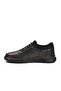 Black Genuine Leather Rubber Laced Men's Casual Shoes 137 m - 4