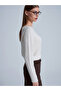10836 Wool Blend Glitter Boat Neck Sweater-Cream - 4