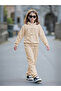 Printed Hoodie with Elastic Waist Jogger Set - 3