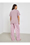 Espresso Slogan Print Dropped Shoulder T-Shirt and Pyjama Set - 6