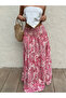 Women Pink Paisley Maxi Skirt