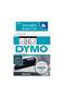 D1 Standard Label Tape 9mm x 7m – Black on White (S0720680)