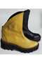 Women's Genuine Leather Yellow-Black Paneled Eva Sole Boots - 3