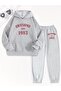 Unisex Awesome Printed Hooded Sweatshirt and Jogger Sweatpants- Bottom Top Set