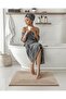 Bathroom Mat 50 x 80 cm, Non Slip Washable Microfiber Bathmat, Beige - 5