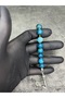 Zaza Sallamalık Blue Agate Natural Stone High-End Prayer Beads - 2