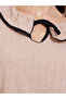 Rib Flounce Tie Detail T-Shirt and Pyjama Set - 4