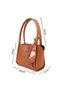 Women's Scarf and Zipper Closure Shopper Hand and Shoulder Bag (the Scarf May Vary in Appearance as a Gift.) - 4