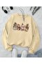 Cycling Neck Sweatshirt with Coffee Cup Print Detail