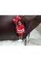 Chr002 Red Ribbon Baby Bag Charm - 3
