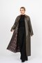 Women's Winter Khaki Adell Leather Long Overcoat Trench Stylish Daily Comfortable 2631 - 2