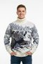 Men's Turtleneck Animal Pattern Sweater