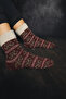 4 Pairs of Ethnic Patterned 100% Wool Winter Women's Knitted Socks, Home Socks (Patterns Are Mixed) - 3