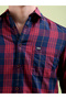 Men Navy Checkered Regular Fit Shirt - 4