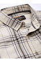 Men Cream Plaid Slim Fit Shirt - 2