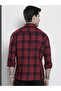 Men Red Checkered Casual Shirt - 4