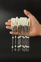 10 Pieces Glass Pearl Natural Stone Prayer Beads Set, Gift Rosary, Wholesale Prayer Beads, Cream Color - 2