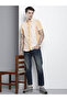 Men Orange Striped Spread Collar Shirt - 3