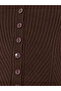 Brown Ribbed Knit Sleeveless Vest - 3