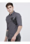 Men Slim Fit Grey Placement Printed Shirt - 2