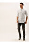 Men White Checked Slim Fit Shirt - 6