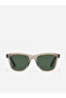 One Pair - Polarized Beige Alligator Eco Sunglasses - 2