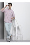 Men Lilac Solid Spread Collar Shirt - 5