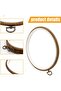 Wooden Look Round Hanging Plastic Pulley 16 cm - 3