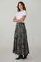 Women's Eight-Piece Fish Skirt with Elastic Waist and Patterned