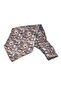 Brown - Blue Mosaic Motif Pattern Men's Scarf Ascot K670 - 6
