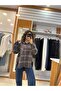 Gray Plaid Oversized Lumberjack Shirt - 2