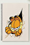 غلاف كرتوني معدني حلزوني غير مسطر مقاس A5 من GARFIELD دفتر ملاحظات GARFIELD